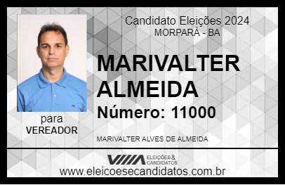 Candidato MARIVALTER ALMEIDA 2024 - MORPARÁ - Eleições