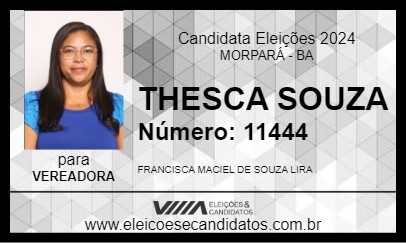 Candidato THESCA SOUZA 2024 - MORPARÁ - Eleições