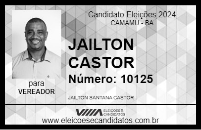 Candidato JAILTON CASTOR 2024 - CAMAMU - Eleições