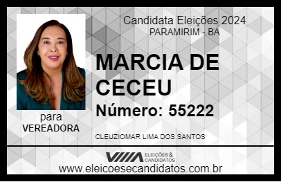 Candidato MARCIA DE CECEU 2024 - PARAMIRIM - Eleições