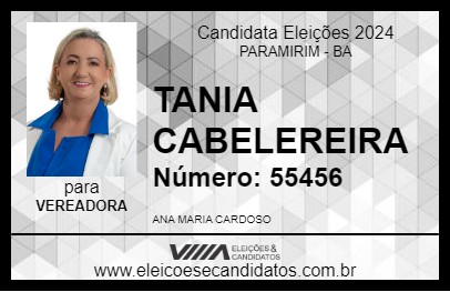 Candidato TANIA CABELEREIRA 2024 - PARAMIRIM - Eleições