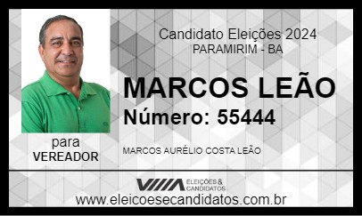 Candidato MARCOS LEÃO 2024 - PARAMIRIM - Eleições