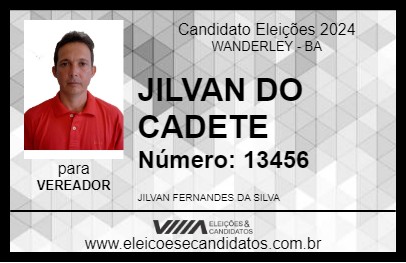 Candidato JILVAN DO CADETE 2024 - WANDERLEY - Eleições