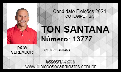 Candidato TON SANTANA 2024 - COTEGIPE - Eleições