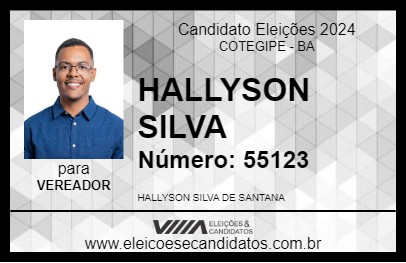 Candidato HALLYSON SILVA 2024 - COTEGIPE - Eleições