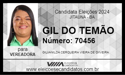 Candidato GIL DO TEMÃO 2024 - JITAÚNA - Eleições