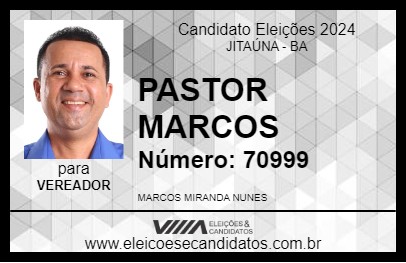 Candidato PASTOR MARCOS 2024 - JITAÚNA - Eleições