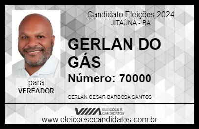 Candidato GERLAN DO GÁS 2024 - JITAÚNA - Eleições