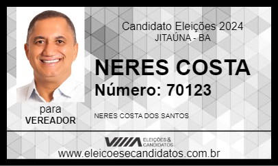 Candidato NERES COSTA 2024 - JITAÚNA - Eleições