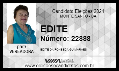 Candidato EDITE 2024 - MONTE SANTO - Eleições