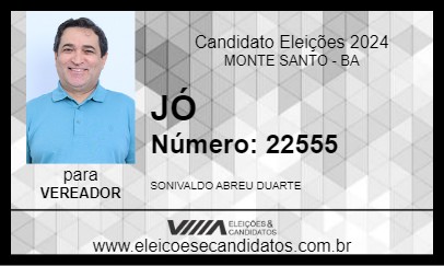 Candidato JÓ 2024 - MONTE SANTO - Eleições