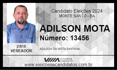 Candidato ADILSON MOTA 2024 - MONTE SANTO - Eleições