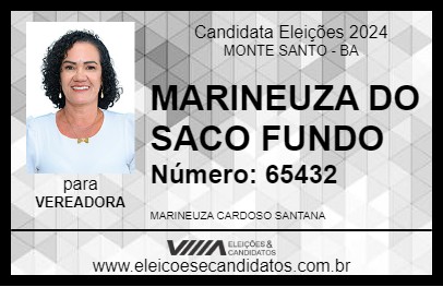 Candidato MARINEUZA DO SACO FUNDO 2024 - MONTE SANTO - Eleições