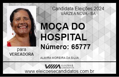 Candidato MOÇA DO HOSPITAL 2024 - VÁRZEA NOVA - Eleições