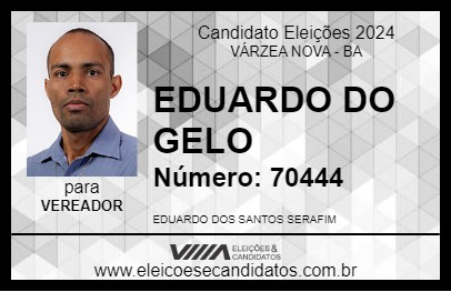 Candidato EDUARDO DO GELO 2024 - VÁRZEA NOVA - Eleições