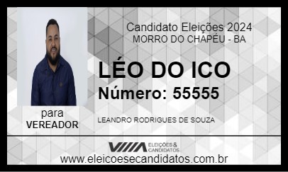 Candidato LÉO DO ICO 2024 - MORRO DO CHAPÉU - Eleições