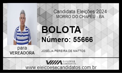 Candidato BOLOTA 2024 - MORRO DO CHAPÉU - Eleições