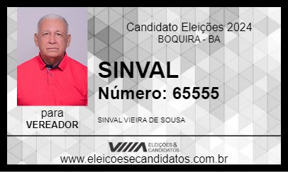 Candidato SINVAL 2024 - BOQUIRA - Eleições