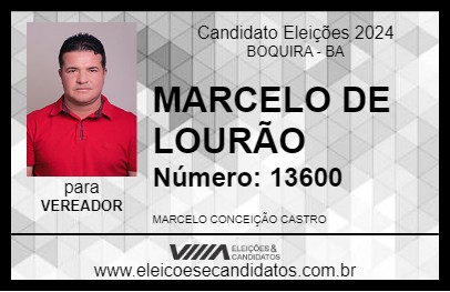 Candidato MARCELO DE LOURÃO 2024 - BOQUIRA - Eleições