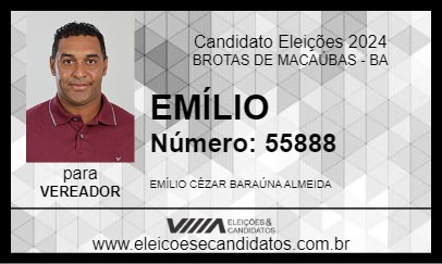 Candidato EMÍLIO 2024 - BROTAS DE MACAÚBAS - Eleições