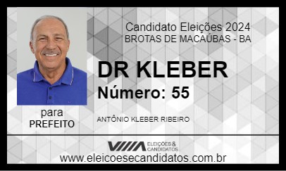 Candidato DR KLEBER 2024 - BROTAS DE MACAÚBAS - Eleições