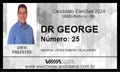 Candidato DR GEORGE 2024 - UMBURANAS - Eleições