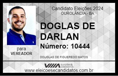 Candidato DOUGLAS DE DARLAN 2024 - OUROLÂNDIA - Eleições