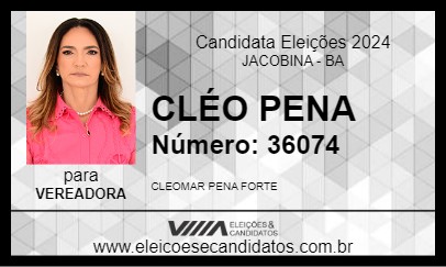 Candidato CLÉO PENA 2024 - JACOBINA - Eleições