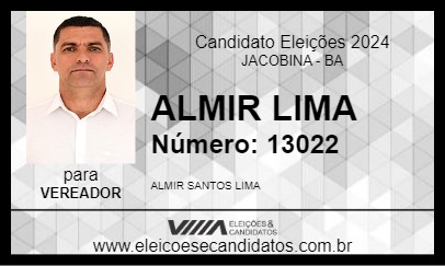 Candidato ALMIR LIMA 2024 - JACOBINA - Eleições