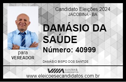 Candidato DAMÁSIO DA SAÚDE 2024 - JACOBINA - Eleições