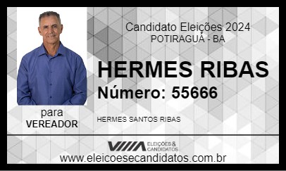 Candidato HERMES RIBAS 2024 - POTIRAGUÁ - Eleições