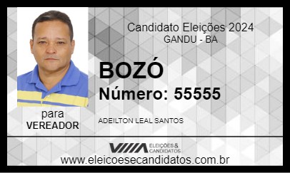 Candidato BOZÓ 2024 - GANDU - Eleições