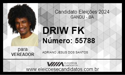 Candidato DRIW SK 2024 - GANDU - Eleições