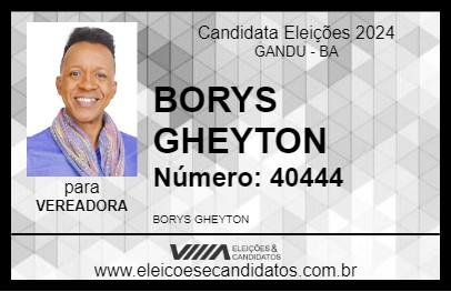 Candidato BORYS GHEYTON 2024 - GANDU - Eleições