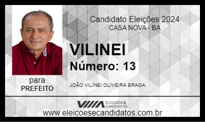 Candidato VILINEI 2024 - CASA NOVA - Eleições