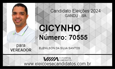 Candidato CICYNHO 2024 - GANDU - Eleições