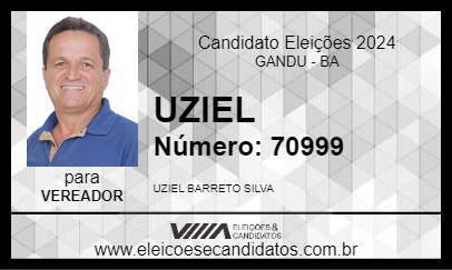 Candidato UZIEL 2024 - GANDU - Eleições