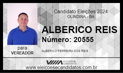 Candidato ALBERICO REIS 2024 - OLINDINA - Eleições