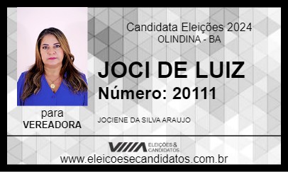 Candidato JOCI DE LUIZ 2024 - OLINDINA - Eleições