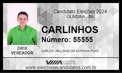 Candidato CARLINHOS 2024 - OLINDINA - Eleições