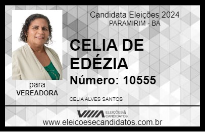 Candidato CELIA DE EDÉZIA 2024 - PARAMIRIM - Eleições