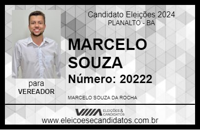 Candidato MARCELO SOUZA 2024 - PLANALTO - Eleições