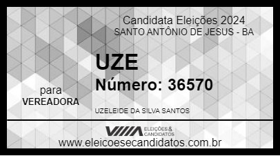 Candidato UZE 2024 - SANTO ANTÔNIO DE JESUS - Eleições