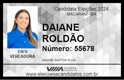 Candidato DAIANE ROLDÃO 2024 - MACARANI - Eleições