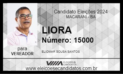 Candidato LIORA 2024 - MACARANI - Eleições