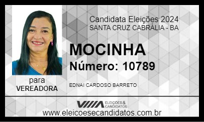 Candidato MOCINHA 2024 - SANTA CRUZ CABRÁLIA - Eleições