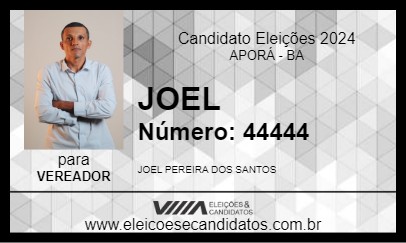 Candidato JOEL 2024 - APORÁ - Eleições