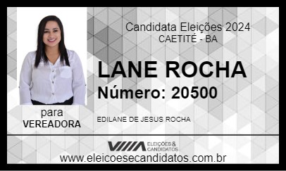 Candidato LANE ROCHA 2024 - CAETITÉ - Eleições