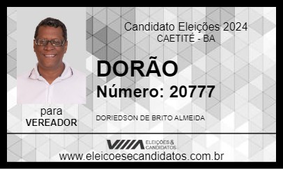 Candidato DORÃO 2024 - CAETITÉ - Eleições