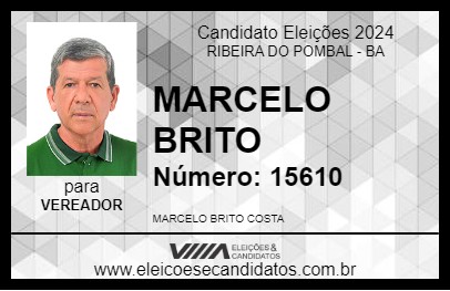 Candidato MARCELO BRITO 2024 - RIBEIRA DO POMBAL - Eleições